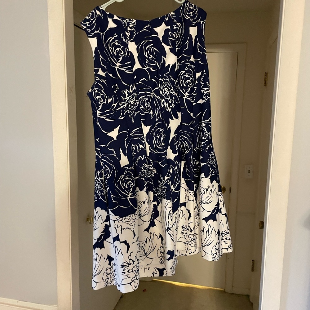 Beautiful blue and white dress